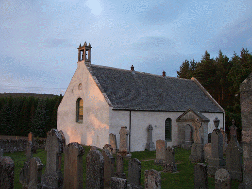 Photo of the church at Lunnin (Moymore).